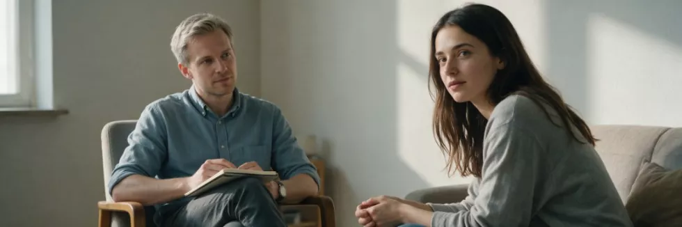 psycholog podczas sesji z pacjentką