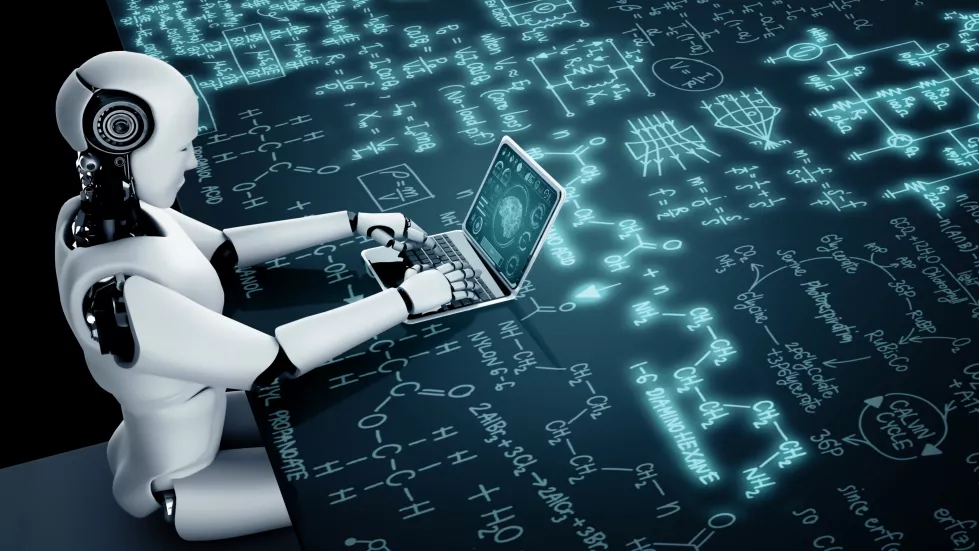 mlp-robot-hominoid-use-laptop-sit-table-engineering-science-studying