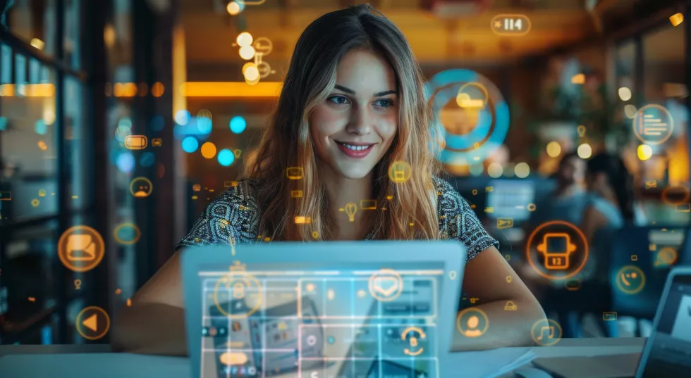young-woman-using-laptop-modern-office-with-digital-icons-representing-technology-innovation