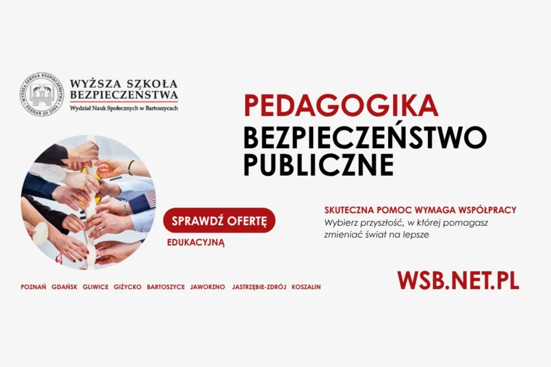 Pedagogika i bezpieczeństwo publiczne w Wyższej Szkole Bezpieczeństwa – Wydział Nauk Społecznych w Bartoszycach