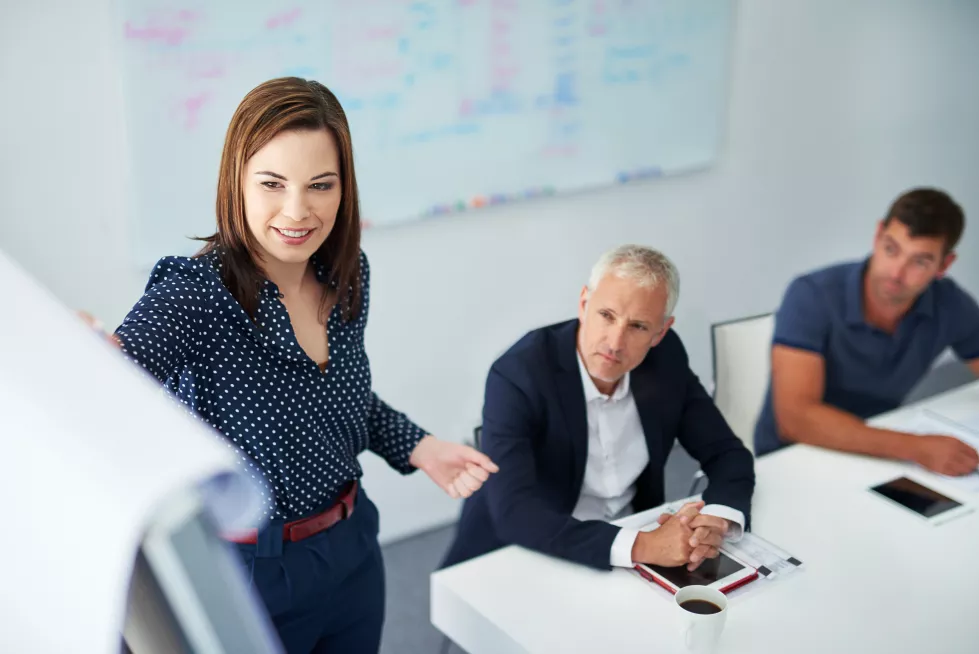 business-woman-pitch-meeting-board-with-office-data-with-presentation-ideas-seminar-proposal-speaker-conversation-with-analytics-public-relations-strategy-conference-room
