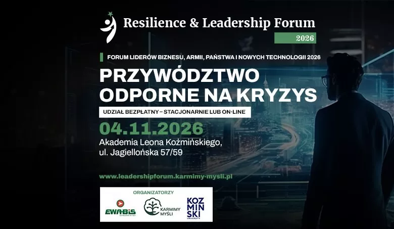 Grafika Resilience and Leadership Forum 2026 w Akademii Leona Kozminskiego