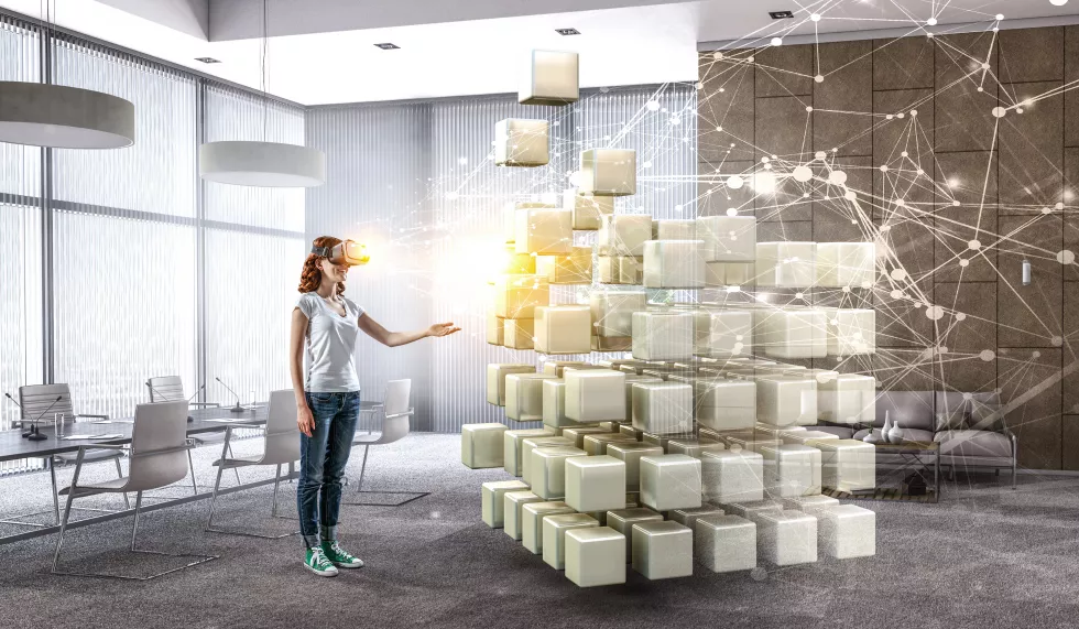 woman-wearing-virtual-reality-goggles-mixed-media