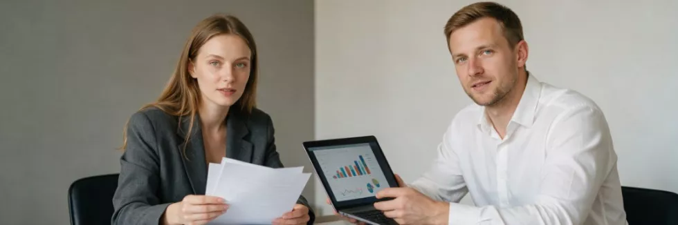 prawniczka i informatyk analizują system AI