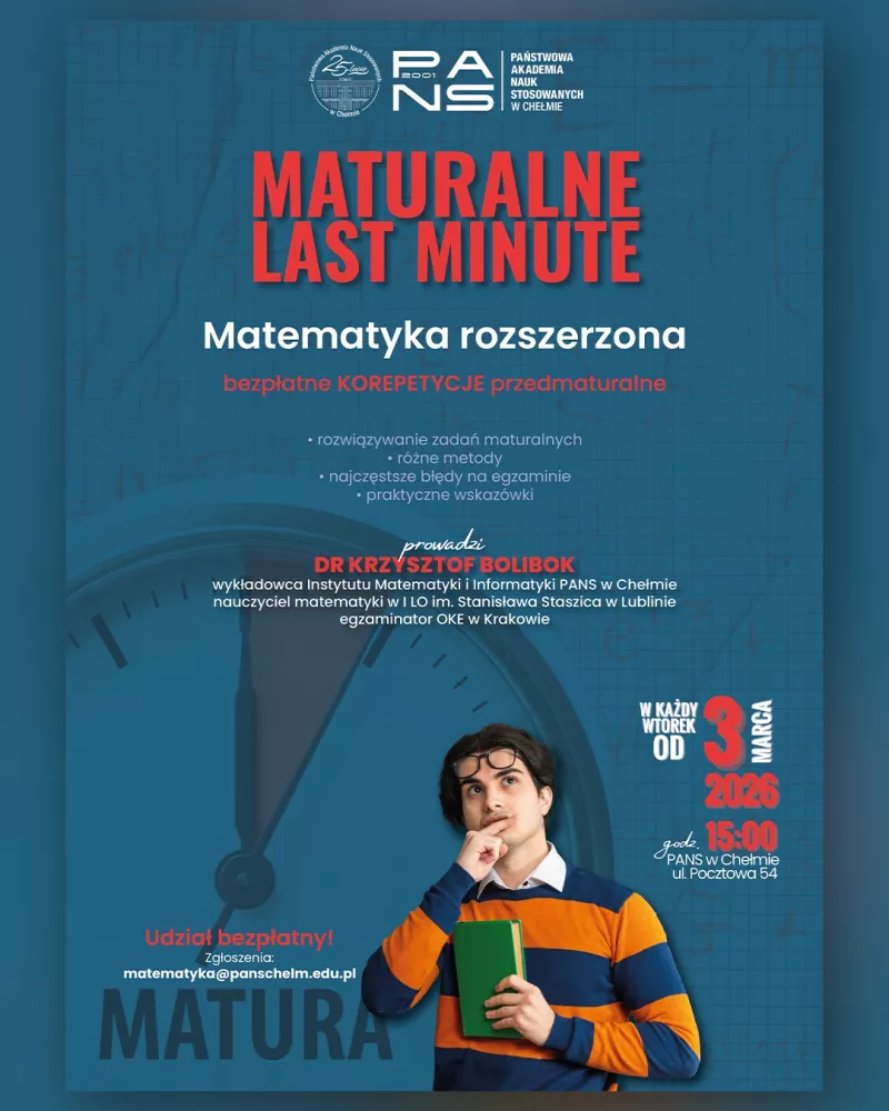 Maturalne Last Minute w PANS