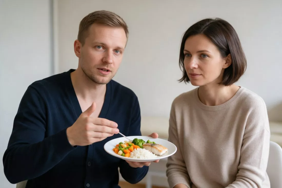 psychodietetyk rozmawia z mamą o posiłkach dziecka