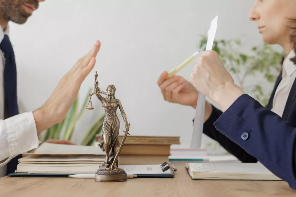 two-lawyers-man-woman-check-contract-negotiate-conclude-deal-justice