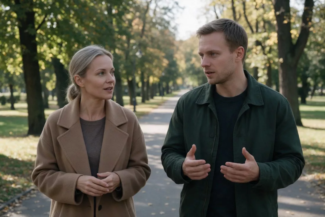coachka na spacerze z klientem