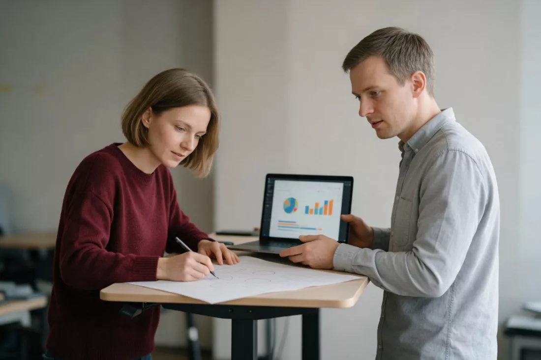 zespół marketingu planuje kampanię z AI