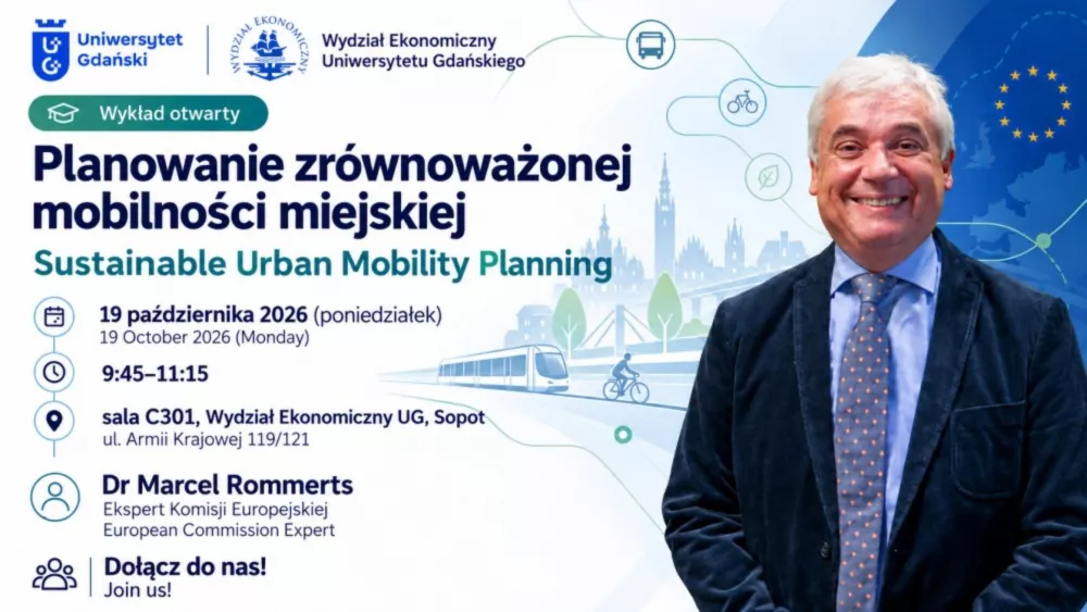 Grafika wykladu otwartego na Wydziale Ekonomicznym UG