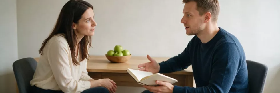 psychodietetyczka rozmawia z pacjentem