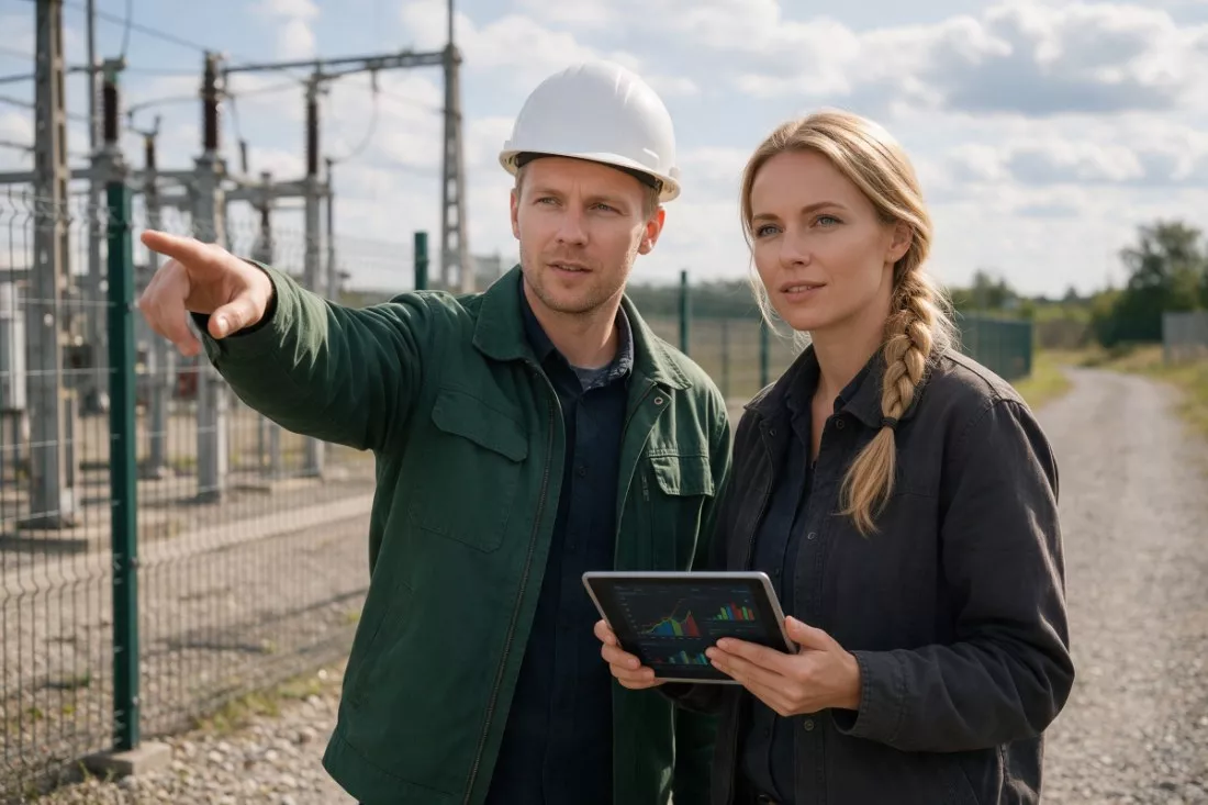 zespół ocenia bezpieczeństwo stacji elektroenergetycznej
