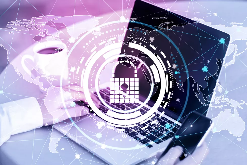 businessman-hands-using-laptop-with-creative-digital-data-protection-interface