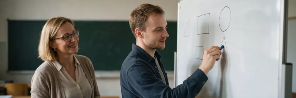 Kwalifikacyjne-pedagogiczne-studia-podyplomowe-test-przyszly-nauczyciel-przy-tablicy