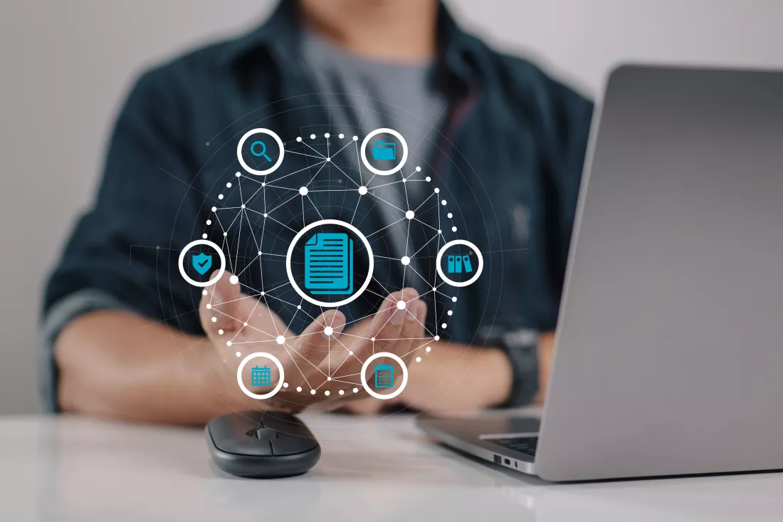 document-management-data-system-containing-document-icon-management-system-company-data-business-internet-technology-privacy-data-protection-concept