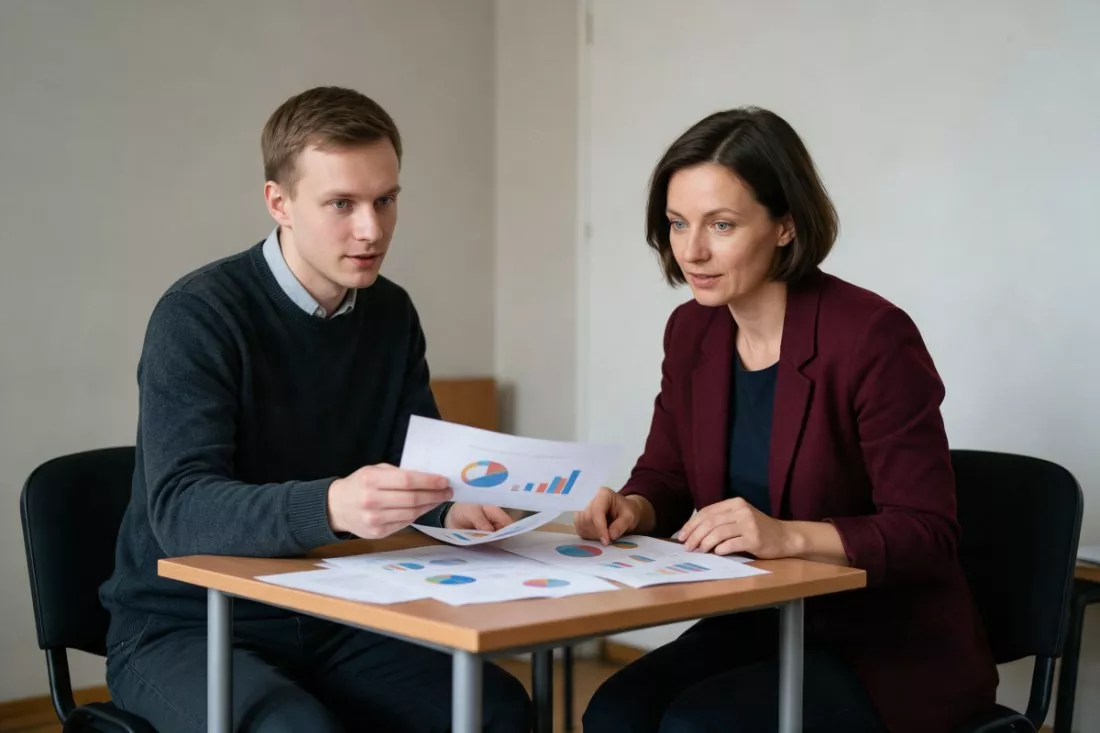controller przedstawia wykresy dyrektorce finansowej