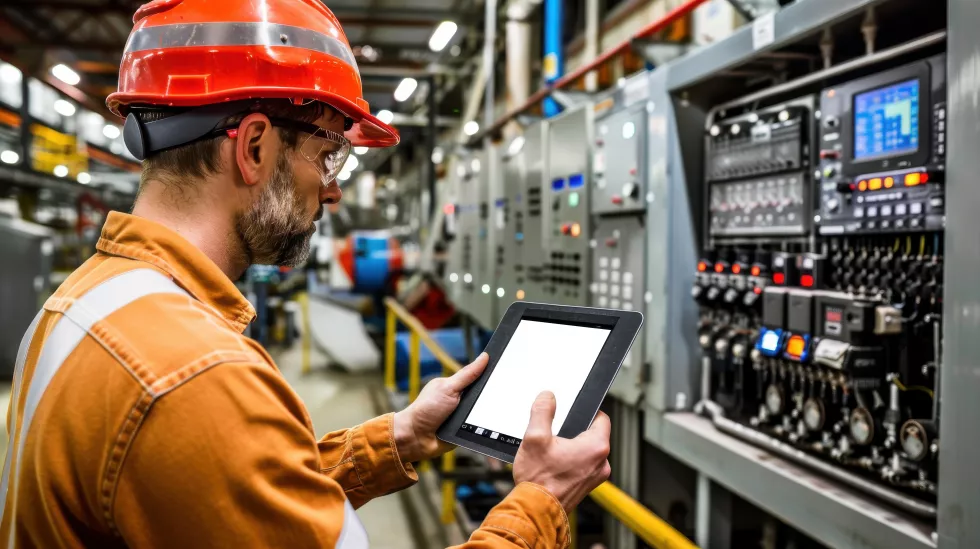 engineer-with-helmet-holding-tablet-factory-control-room