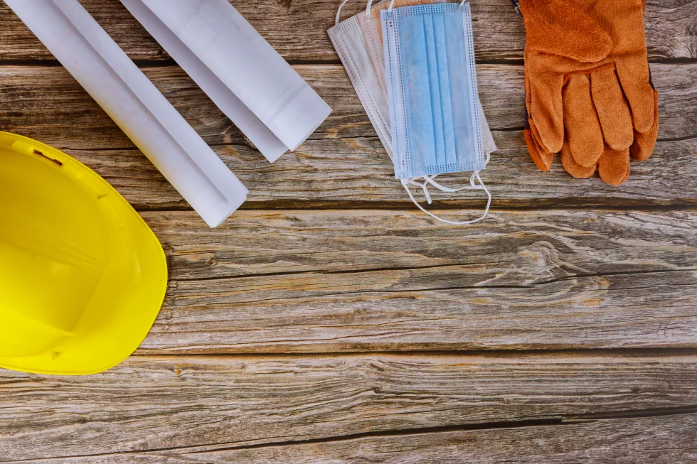 medical-wearing-face-medical-mask-protect-coronavirus-covid-19-construction-office-engineer-working-blueprints-house-plans-working-yellow-helmet-safety-protective-gloves