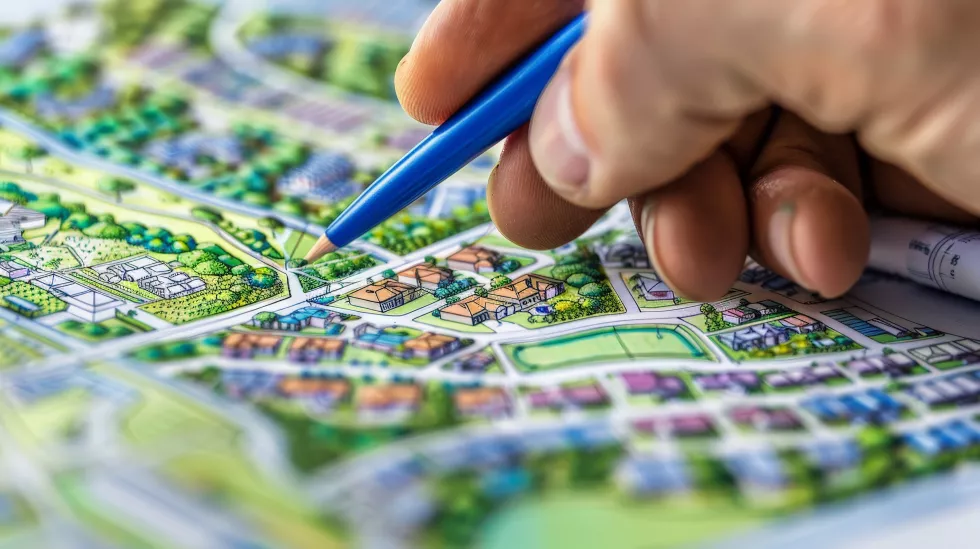 show-architect-drafting-detailed-master-plan-residential-neighborhood-highlighting-integration-community-centers-schools-recreational-facilities