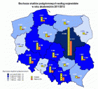 miniatura Słuchacze studiów podyplomowych 2011-2012 wg województw