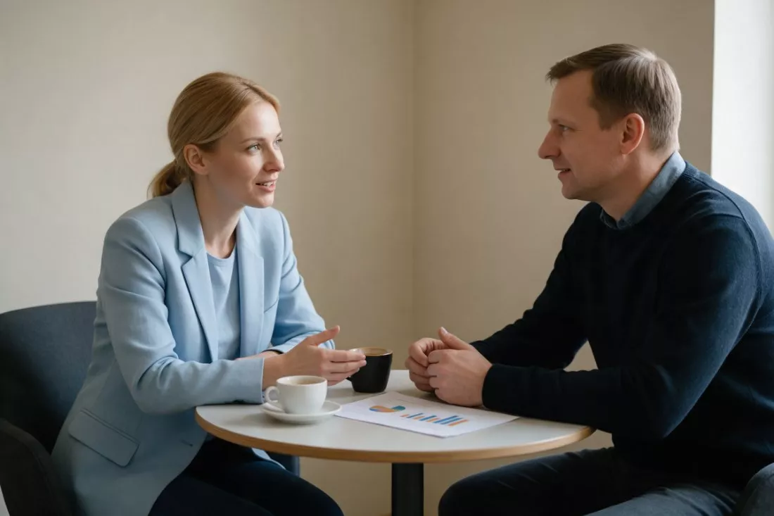 rozmowa HR business partnerki z menedżerem