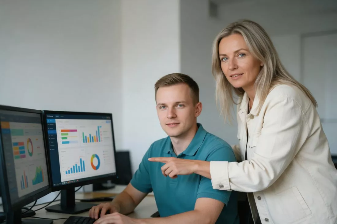 specjalista HR tech z menedżerką HR