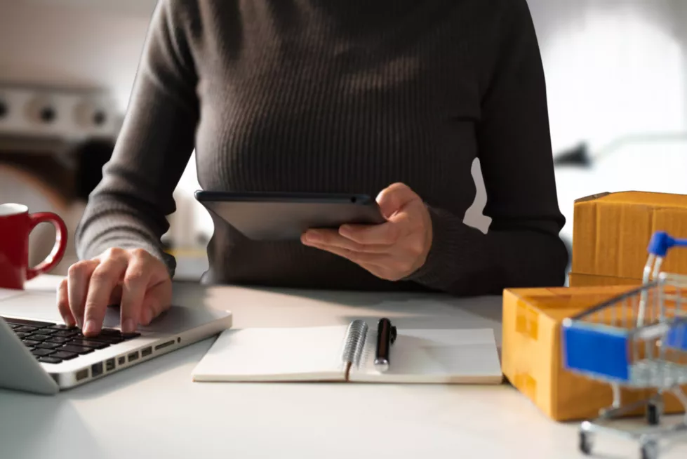 business-owner-women-using-laptop-tablet-working-home